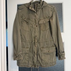 Aritzia Talula Army style coat in kaki - size XXS